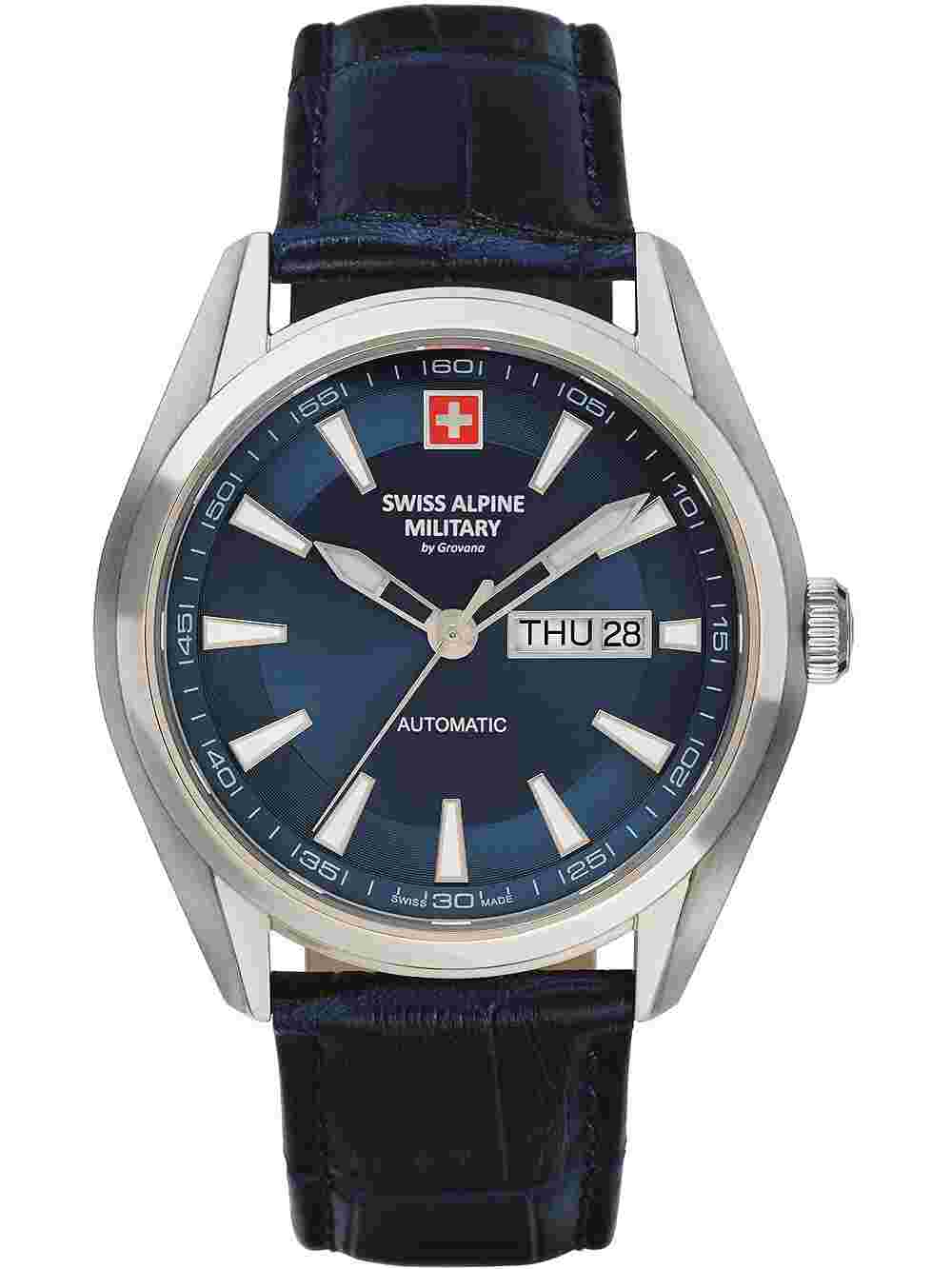Swiss Alpine Military 7090.2535 Automatic Mens Watch 43mm 10ATM