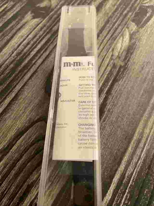 Vintage M&M's Wristband Watch, Original Packaging & Instructions