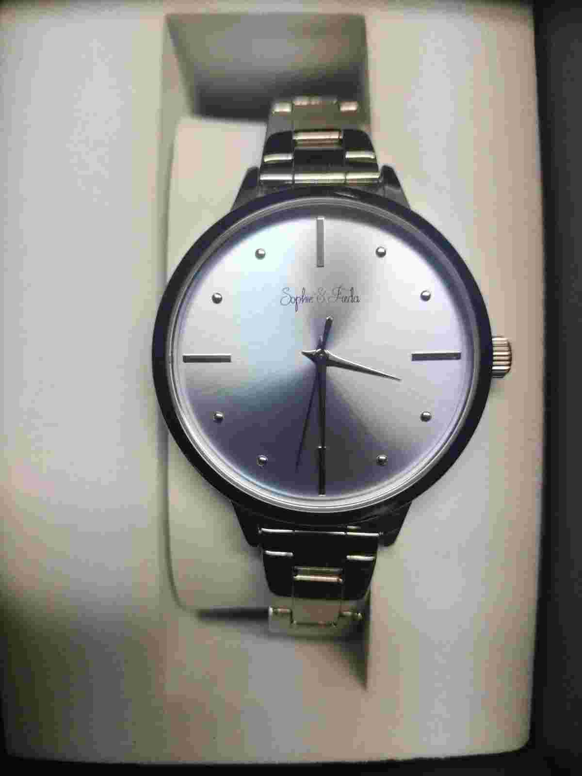 Sophie and Freda Milwaukee Bracelet Watch - Silver/Blue