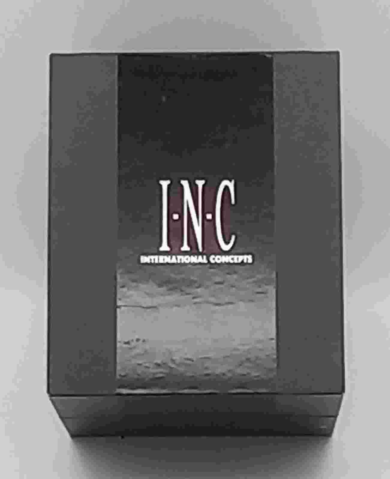 INC Women's Faux Leather Gold tone Watch & Bracelet 38mm