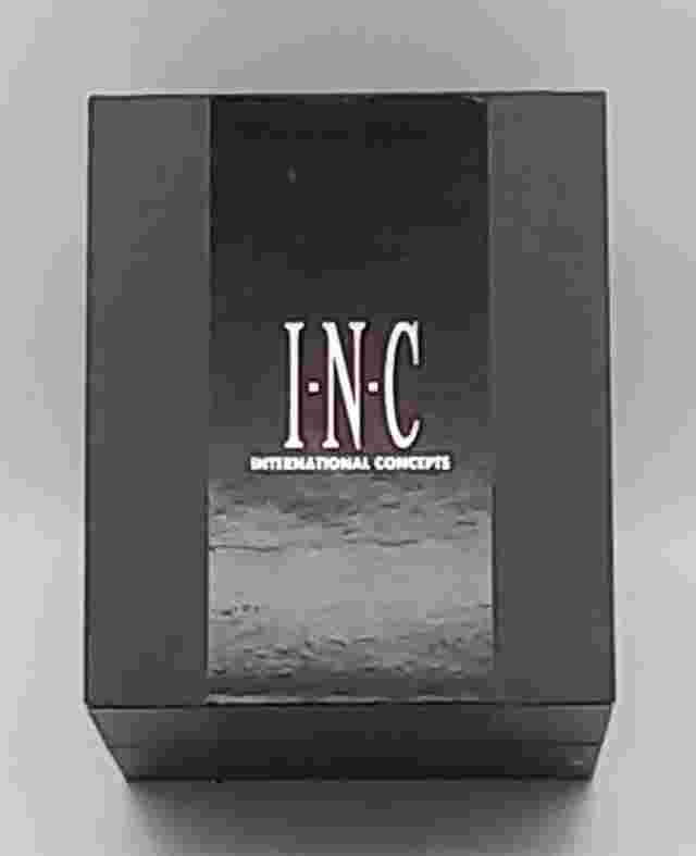 INC Women's Faux Leather Gold tone Watch & Bracelet 38mm