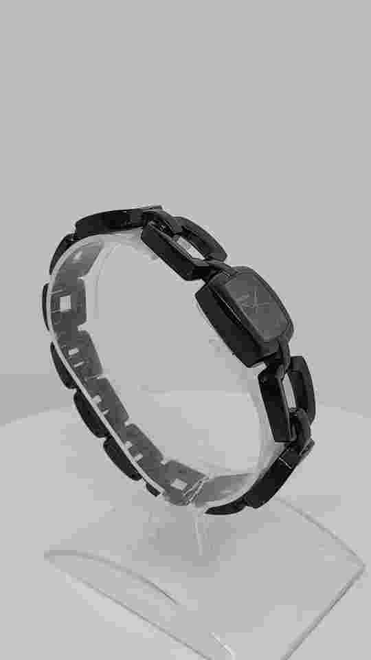 Rousseau 15097 Women's 23x23mm Square Dial Black IP S/Steel Watch
