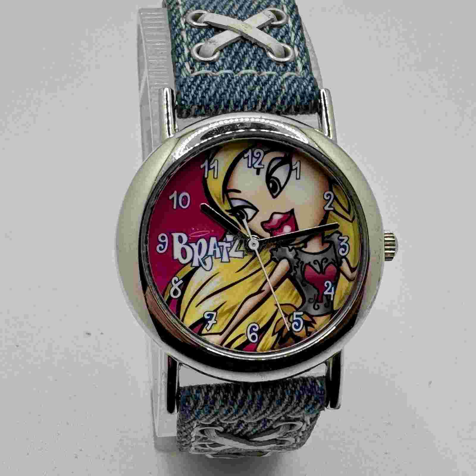 Vintage MGA Quartz Watch Bratz Unisex Silver Japan Movt Analog New Battery
