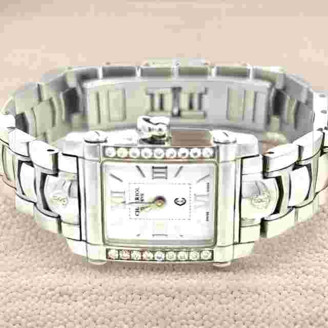 Philippe Charriol Diamond Ladies Wristwatch 6.5" Stainless Steel 22.8 mm CH1