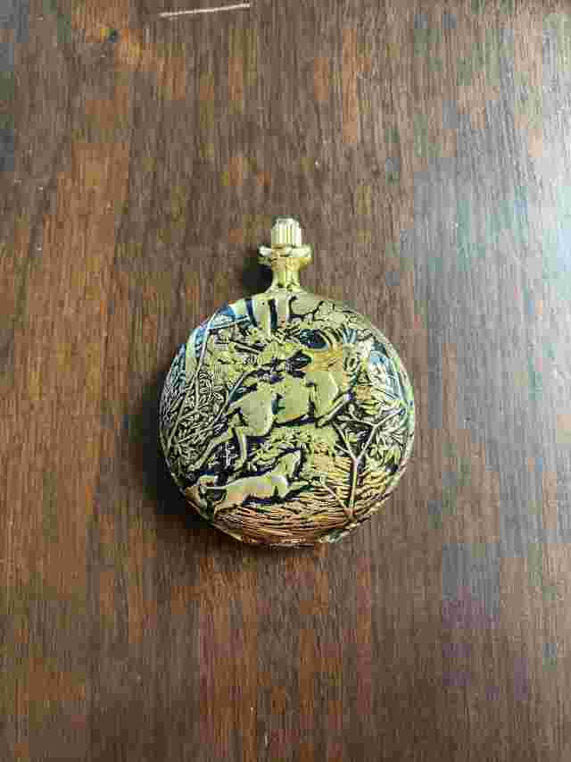 Jean Cardot Pocket Watch - Stag Hunt