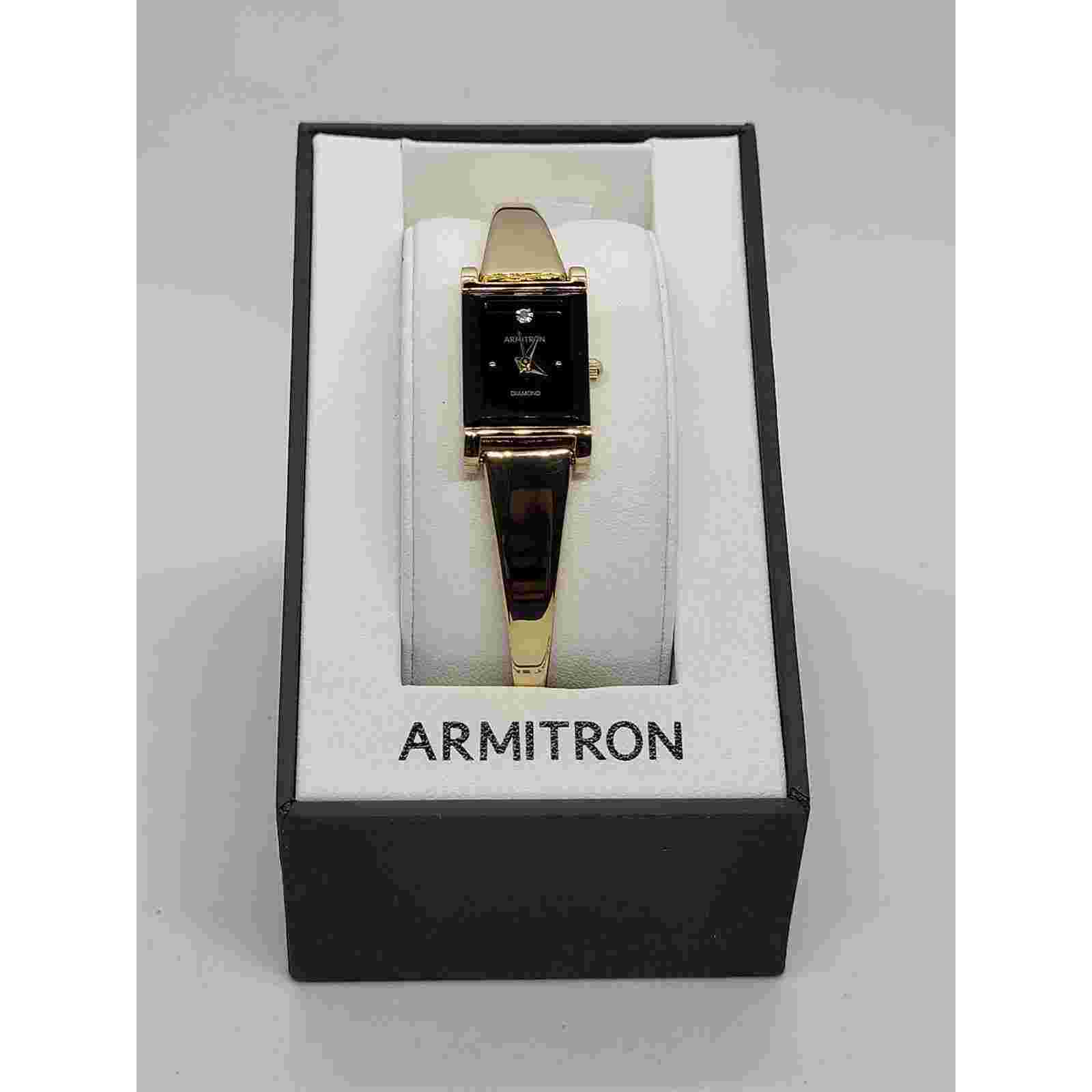 Armitron Women's Diamond-Accented Bangle Watch#3
