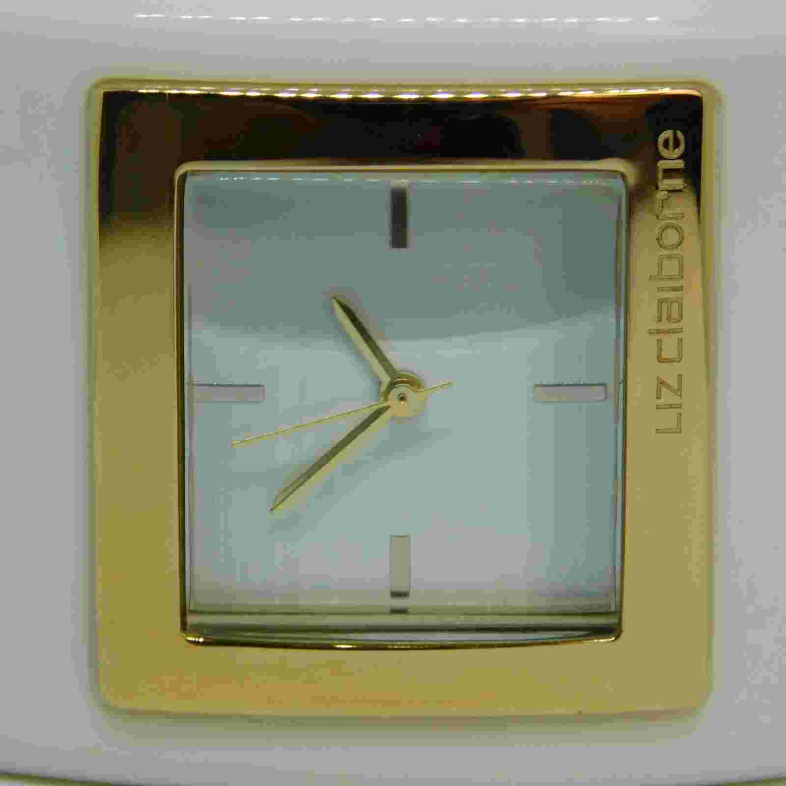 LIZ CLAIBORNE LC1025 Two Tone Quartz Analog Women's Watch Sz. 6 3/4" New Battery