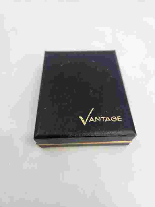 Vintage gold tone Vantage Pendant Necklace Watch Runs Roman Numerals With Box
