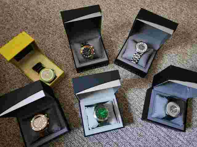 NEW mens HEAVY DUTY android DIVE/LEATHER BAND STAINLESS STEEL watches