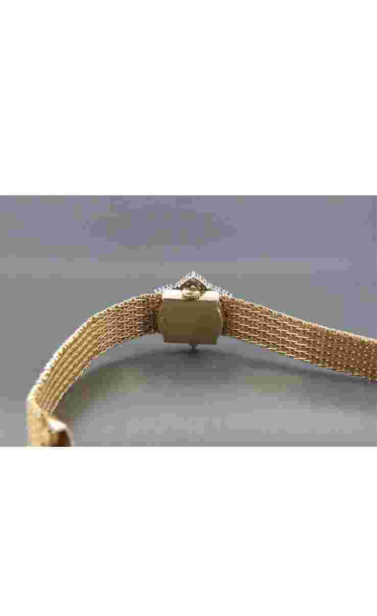 Vintage 14k Hidden Watch Opal Diamonds -Geneva