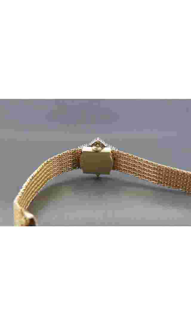 Vintage 14k Hidden Watch Opal Diamonds -Geneva