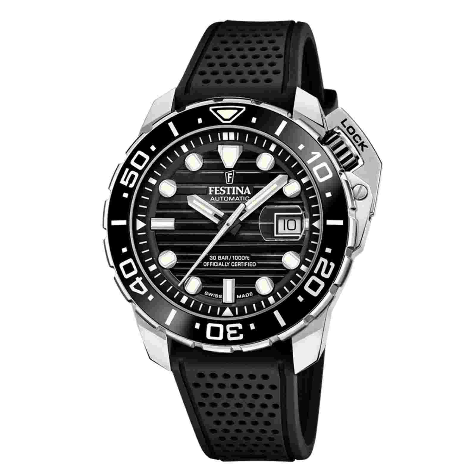 Festina Swiss Odyssey Diver Stainless Steel 47mm Automatic Wristwatch F20043-6