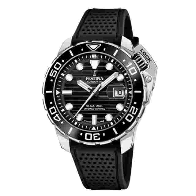 Festina Swiss Odyssey Diver Stainless Steel 47mm Automatic Wristwatch F20043-6