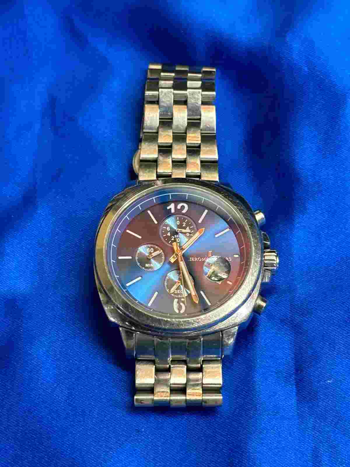 JEROME LEMARS Seurat BLEU 45mm Men's Watch JL5556B Sapphire Crystal