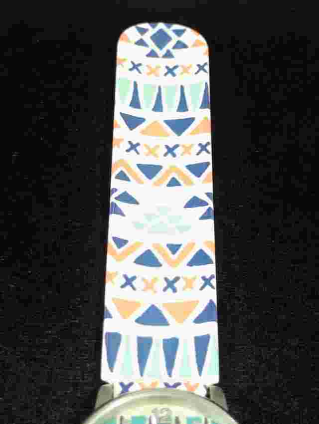 Watchitude Colorful Scribe Style Slap Band Watch