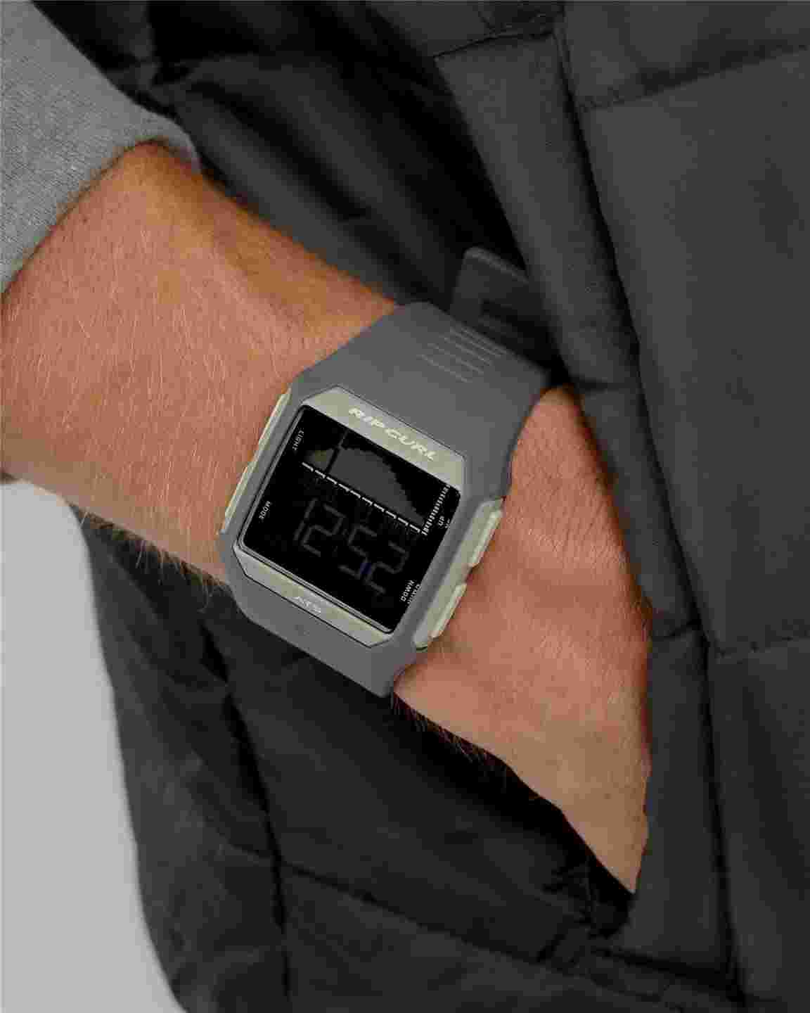 Rip Curl Mens RIFLES DIGITAL TIDE WATCH Surf Watch New - A1119 Grey