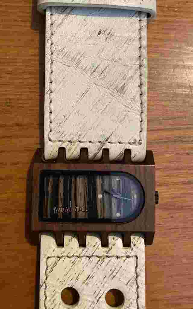 Mistura Watch Original Rare Time Piece Fine Woods Leather Band Tested.