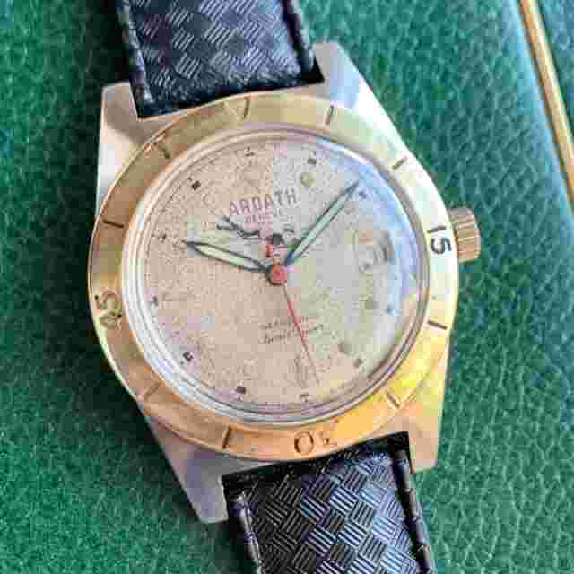 60's Ardath Geneve Reefguard Denis Diver Automatic Stainless Steel Wristwatch