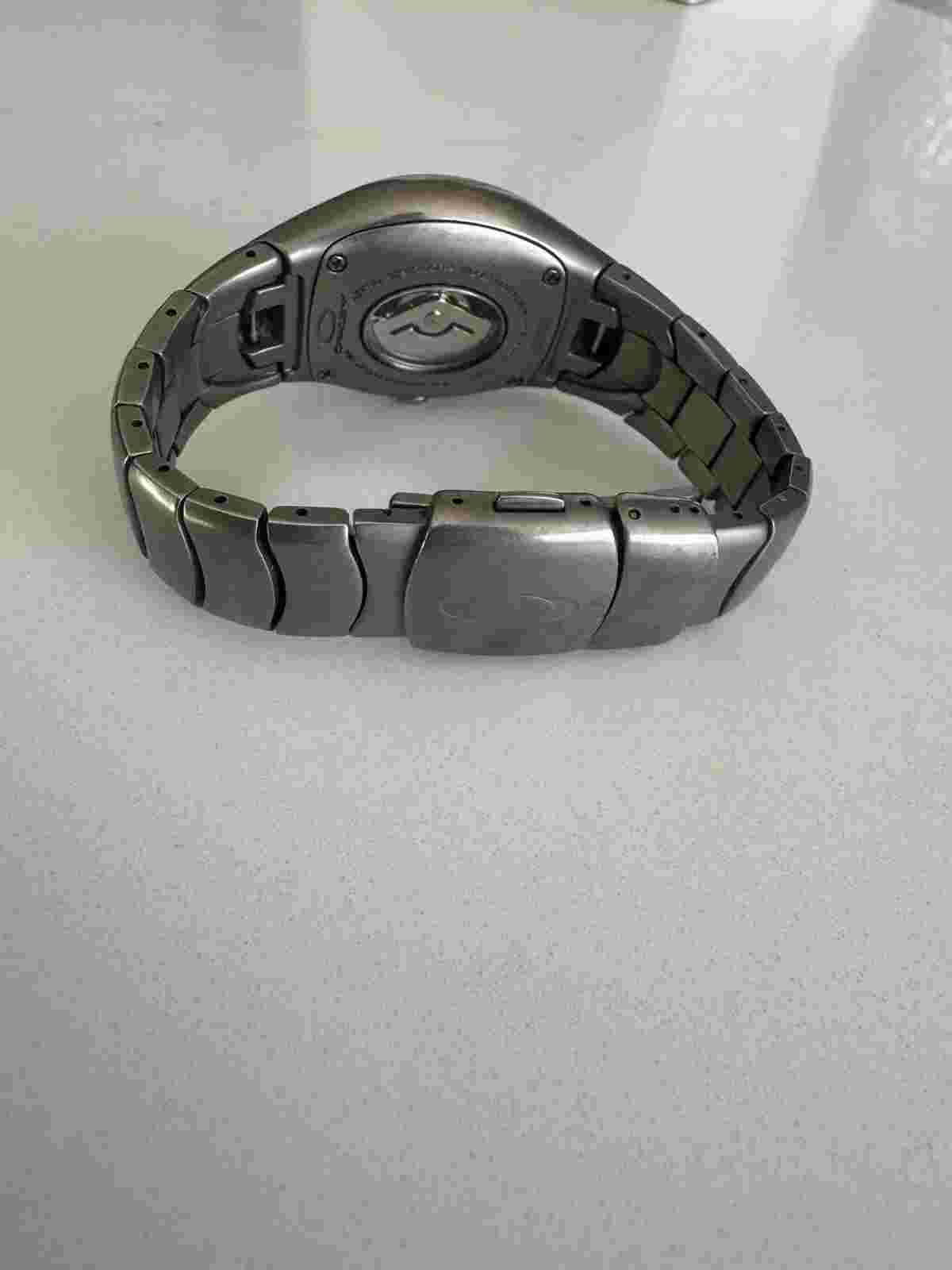 Oakley Icon Titanium w/ White Dial Watch