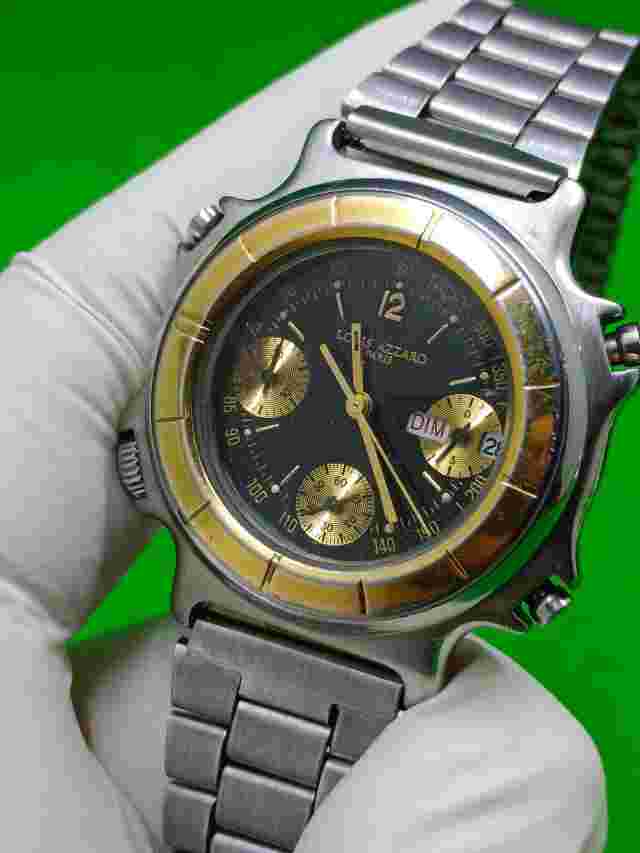 LORIS AZZARO watch Chronograph Quartz Day / Date Indicator Made in Japan