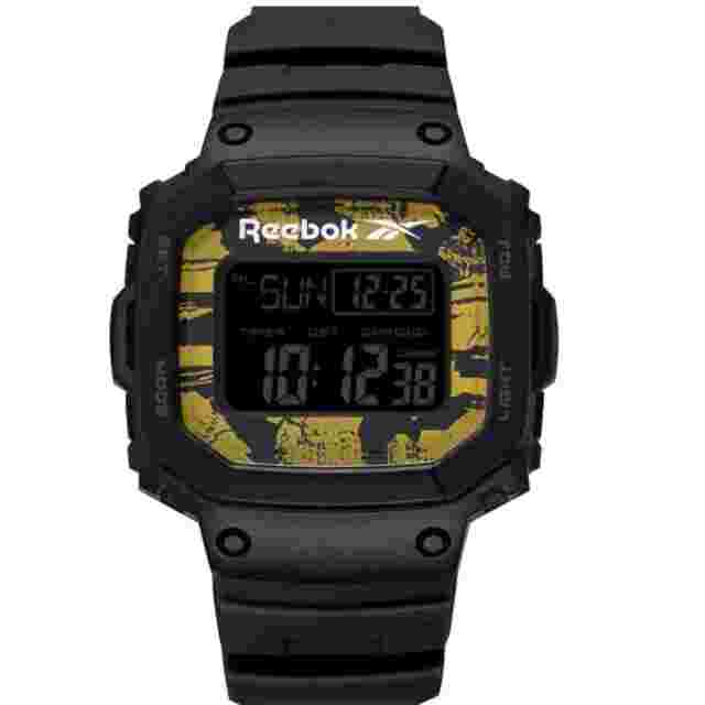 Reebok Proud Digital Watch Black/gold Camo Men Watch RV-POD-G9-PBPB-BY
