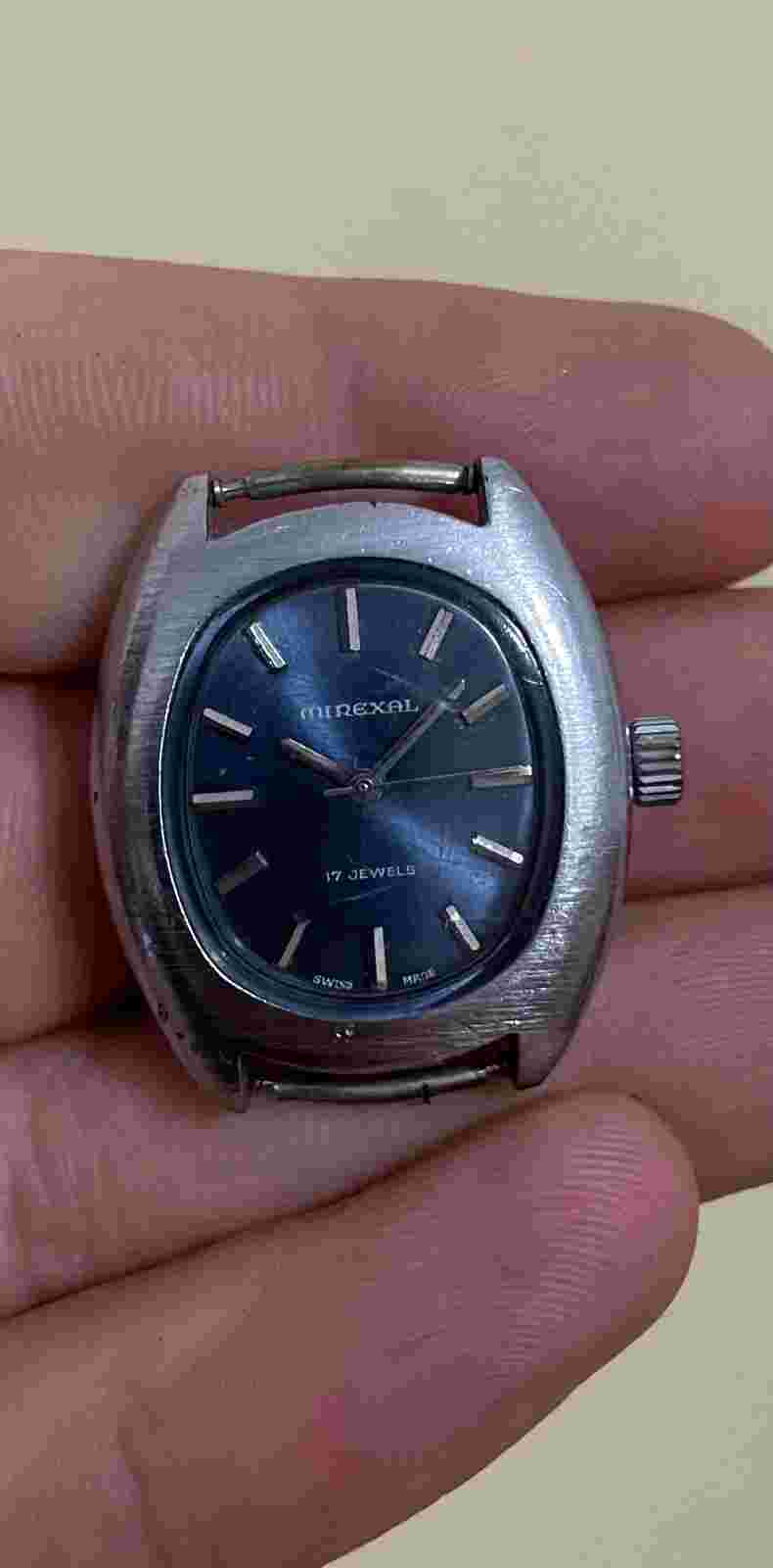 MIREXAL SWISS MADE MECHANICAL WATCH 26MM BLUE DIAL
