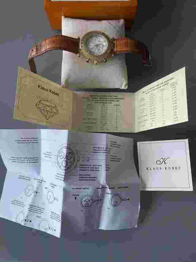 Vintage Klaus Kobec men’s chronograph watch Diamond