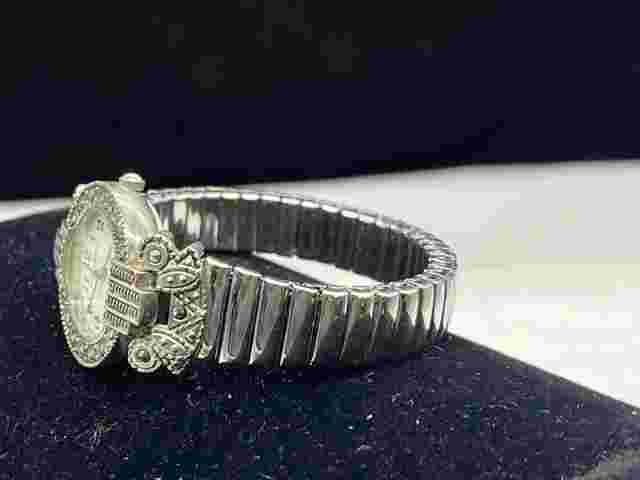 L.A. Express LAX545 Silver/Rhinestone Art Deco Women's Watch