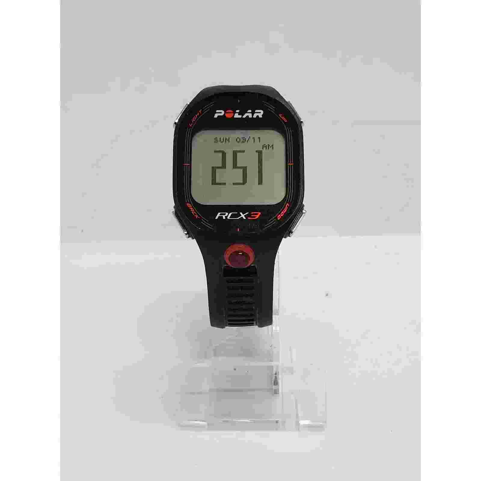 Polar RCX3 men's digital sports watch. Day and date on face. Working watch