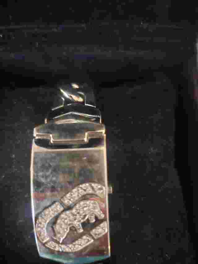Marc Ecko Chain Link Flip Up Bling Watch Rare