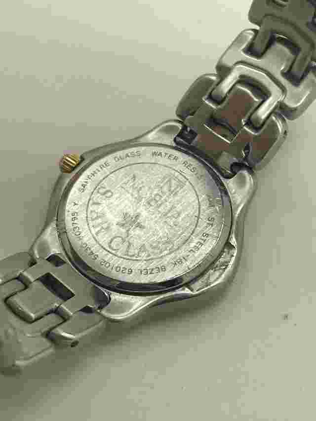 Noblia 18k Yellow Gold And Diamond Wrist Watch With Mother Of Pearl Face