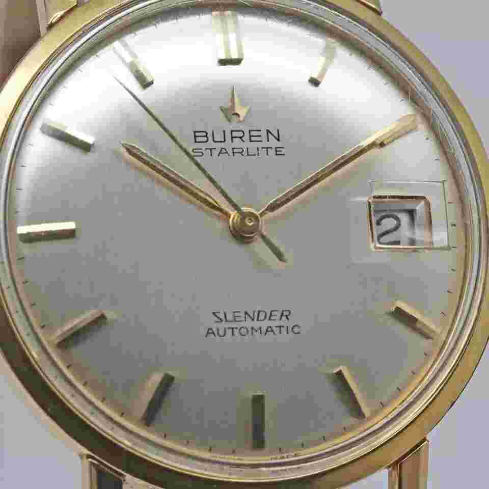 Buren Starlite Slender Microrotor Cal.1001A 35mm Automatic Silver Unisex Watch