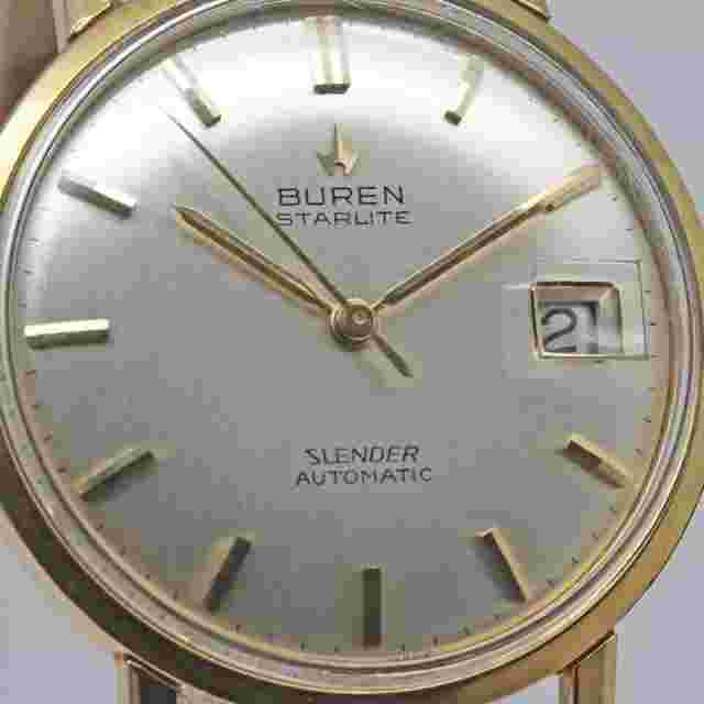 Buren Starlite Slender Microrotor Cal.1001A 35mm Automatic Silver Unisex Watch