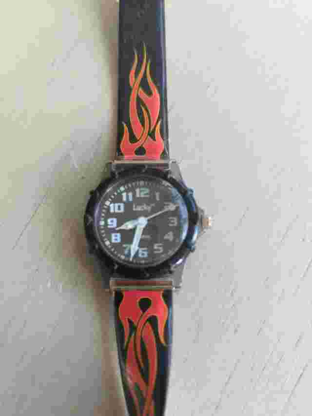 Lucky Watches Kid's Analog Watch Fire Buckle Band *Working*