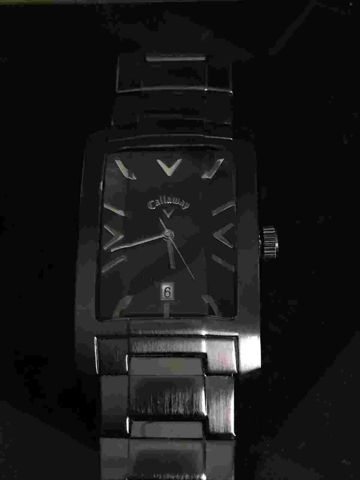 CALLAWAY New Battery! GOLF Men's Watch Warbird FMDCY108 Japan MOVT Stainless EUC