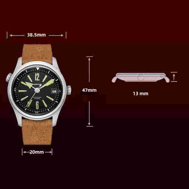 MERKUR Men Watch 38.5MM Pilot Manual Wind Mechanical Wristwatch Luminous Diver