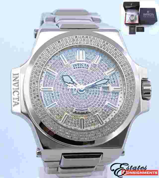 Invicta Reserve Akula Men Model 30206 Diamonds Automatic Men's Watch