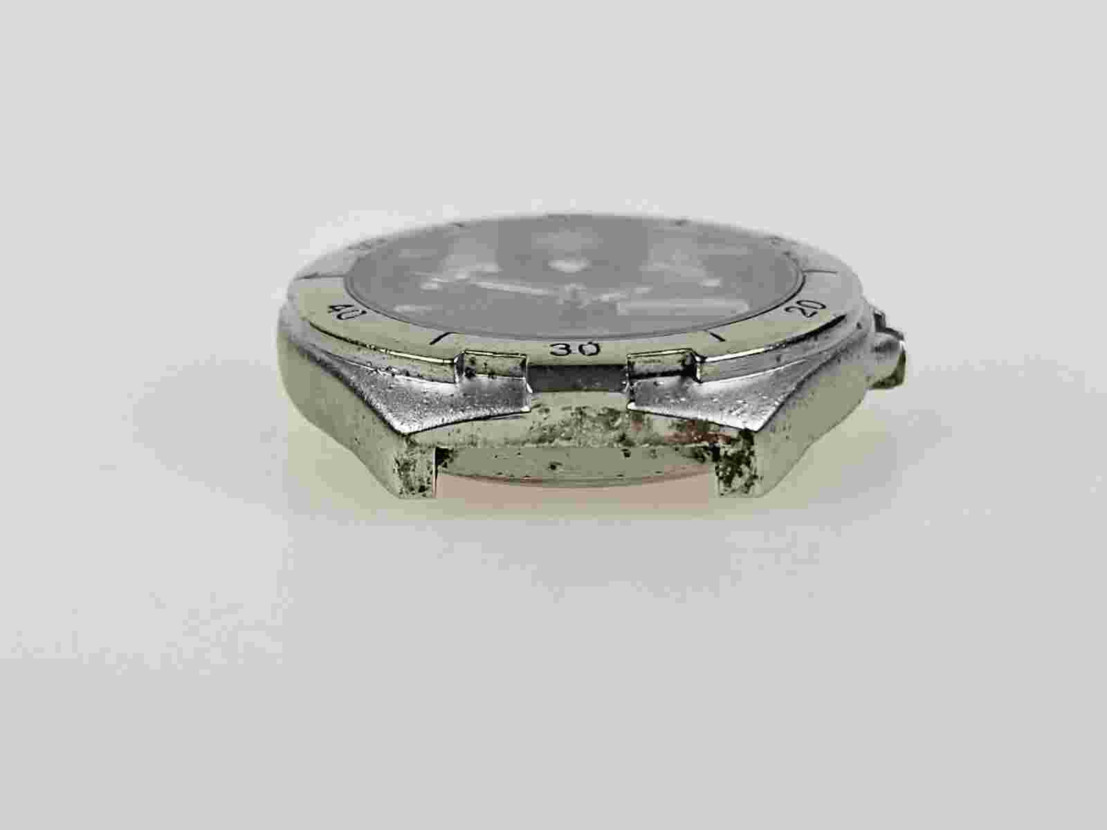 Wrangler Hero 91820KNX G35-02 Silver/Black Wrist Watch Works Great! *Rough*