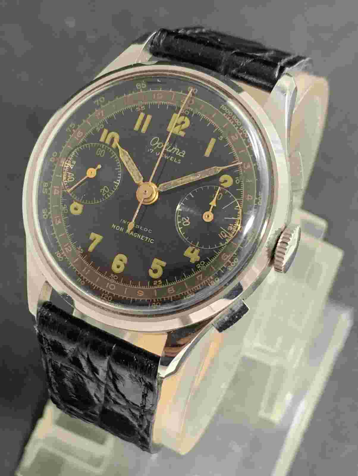 Very Rare Vintage watch OPTIMA, cal.Valjoux 22 , Jew.17