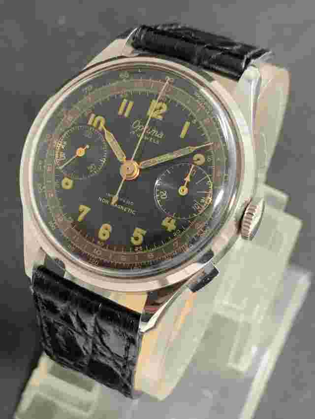 Very Rare Vintage watch OPTIMA, cal.Valjoux 22 , Jew.17