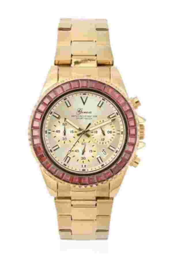 LUSTRO STELLA GENOA, FINEST CZ's (lab created diamonds),MULTI FUNCTION WATCH
