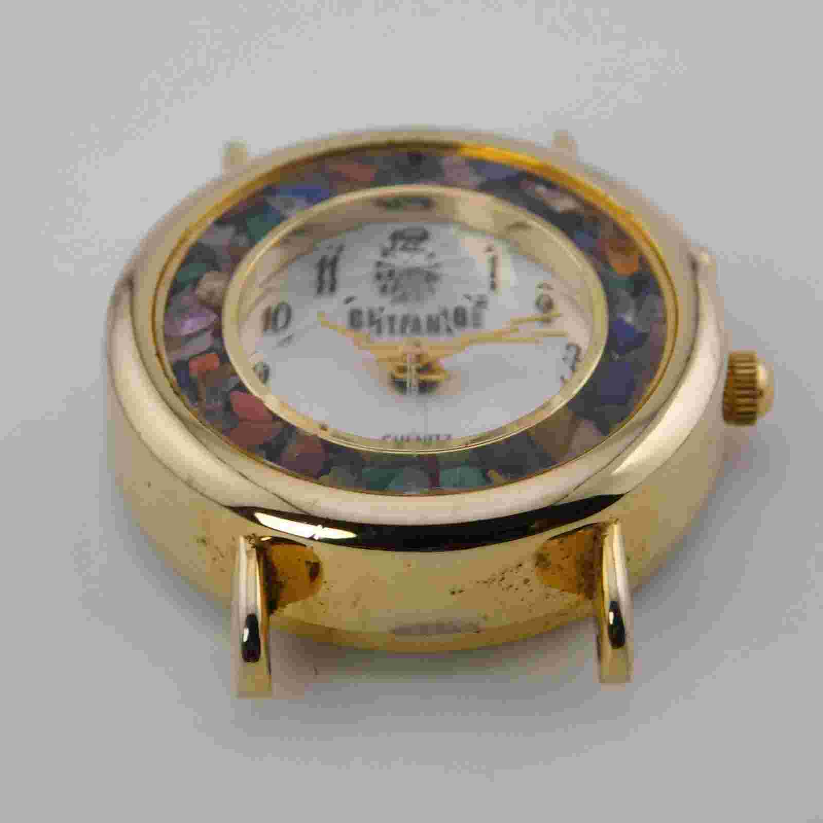 GITANO Gold Tone Case Quartz Analog Women's Watch New Battery