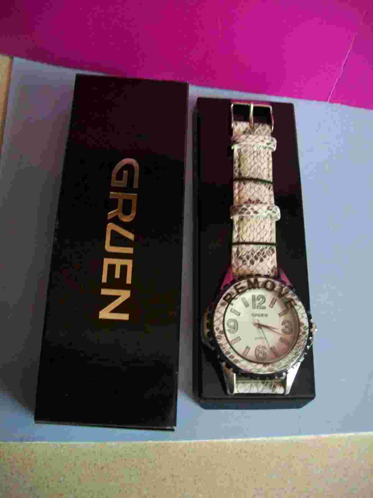 GRUEN Snake Print Watch New AVON