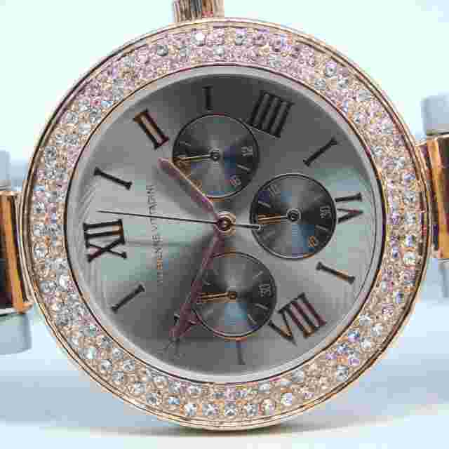 ADRIENNE VITTADINI AD10102 Cuff Bracelet Women's Watch Sz. 6 1/4" New Battery