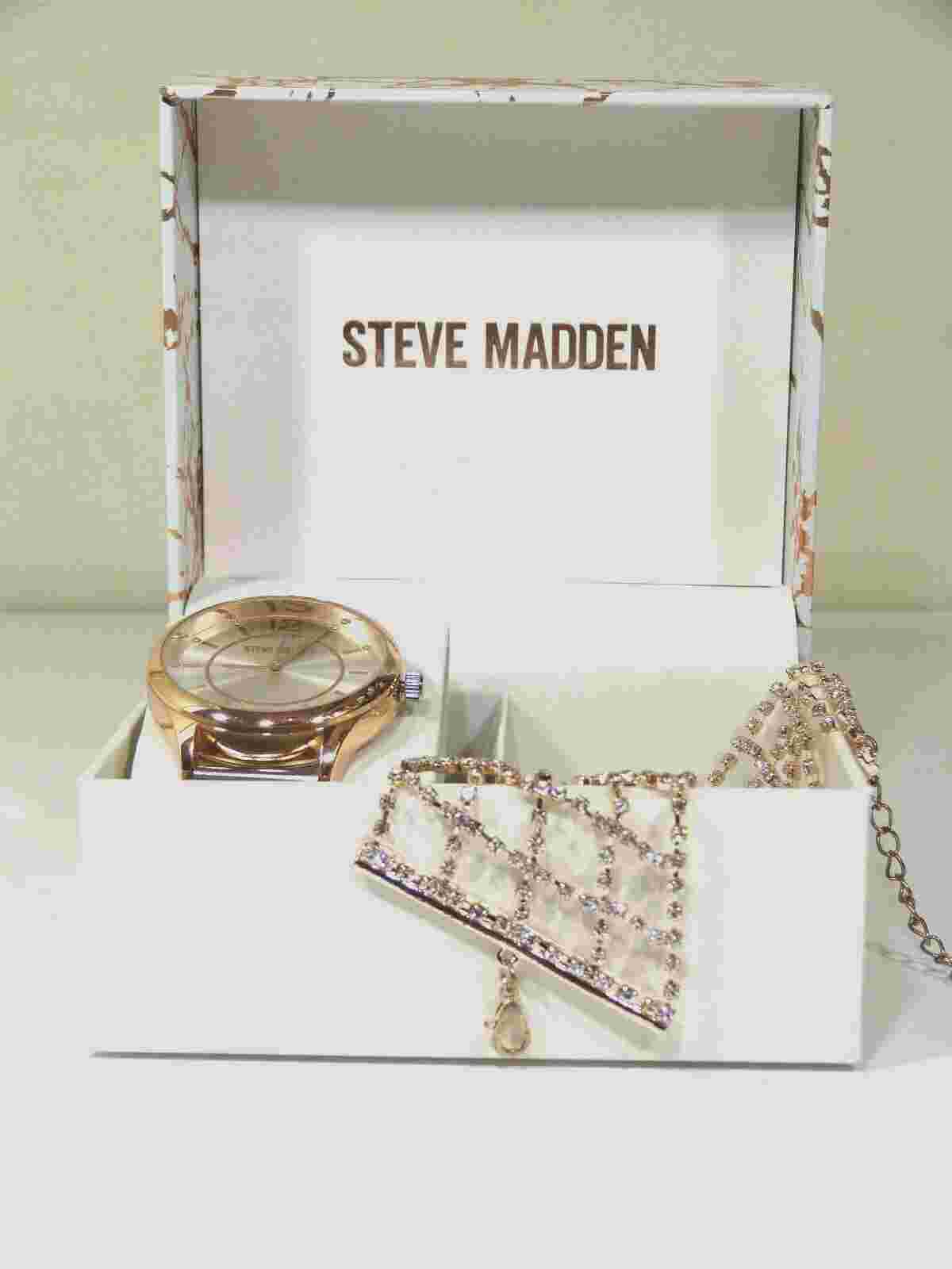 Beautiful Steve Madden boxed watch and bracelet set