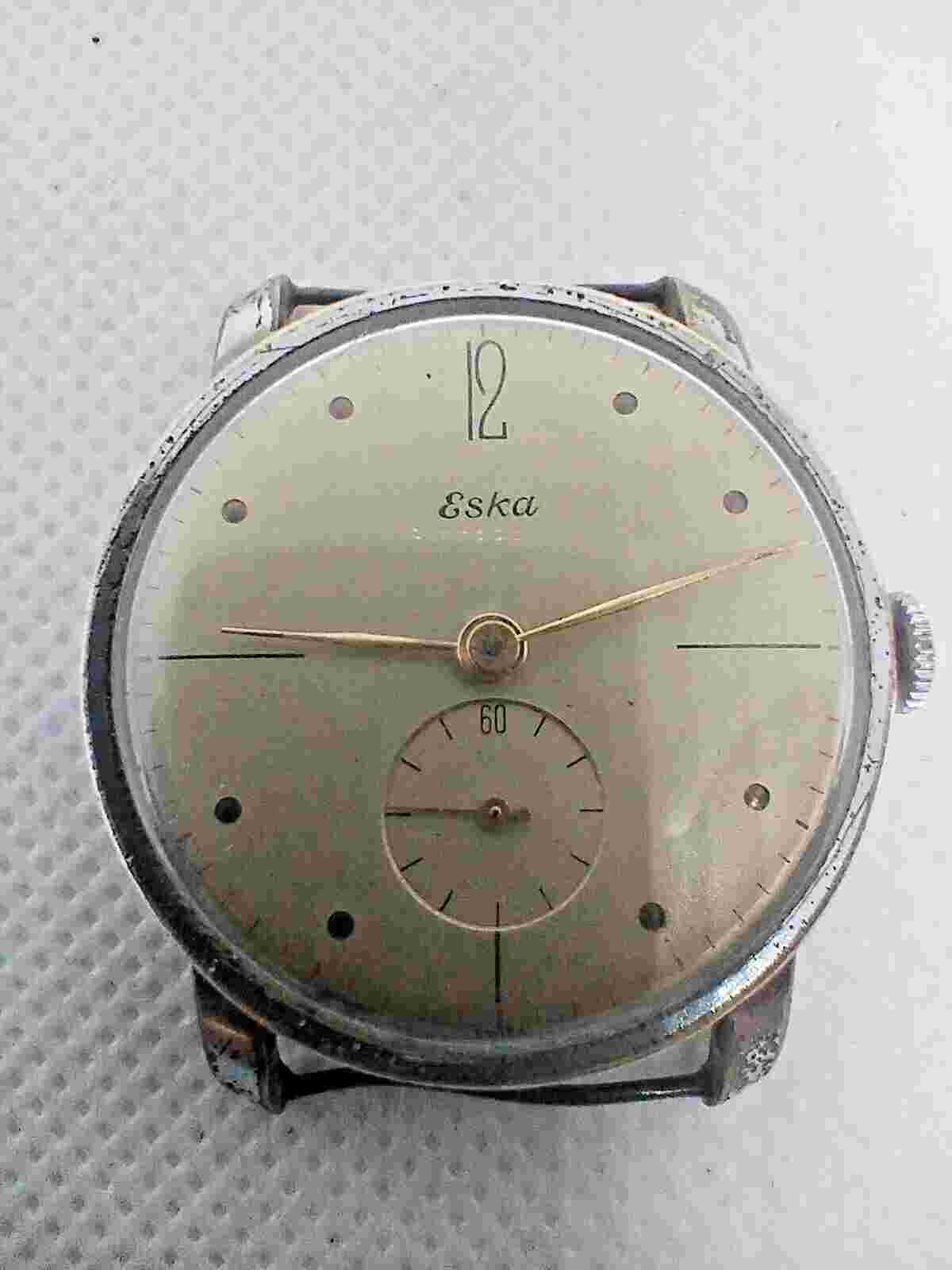 Vintage Men's watch ESKA Swiss Made 50's.