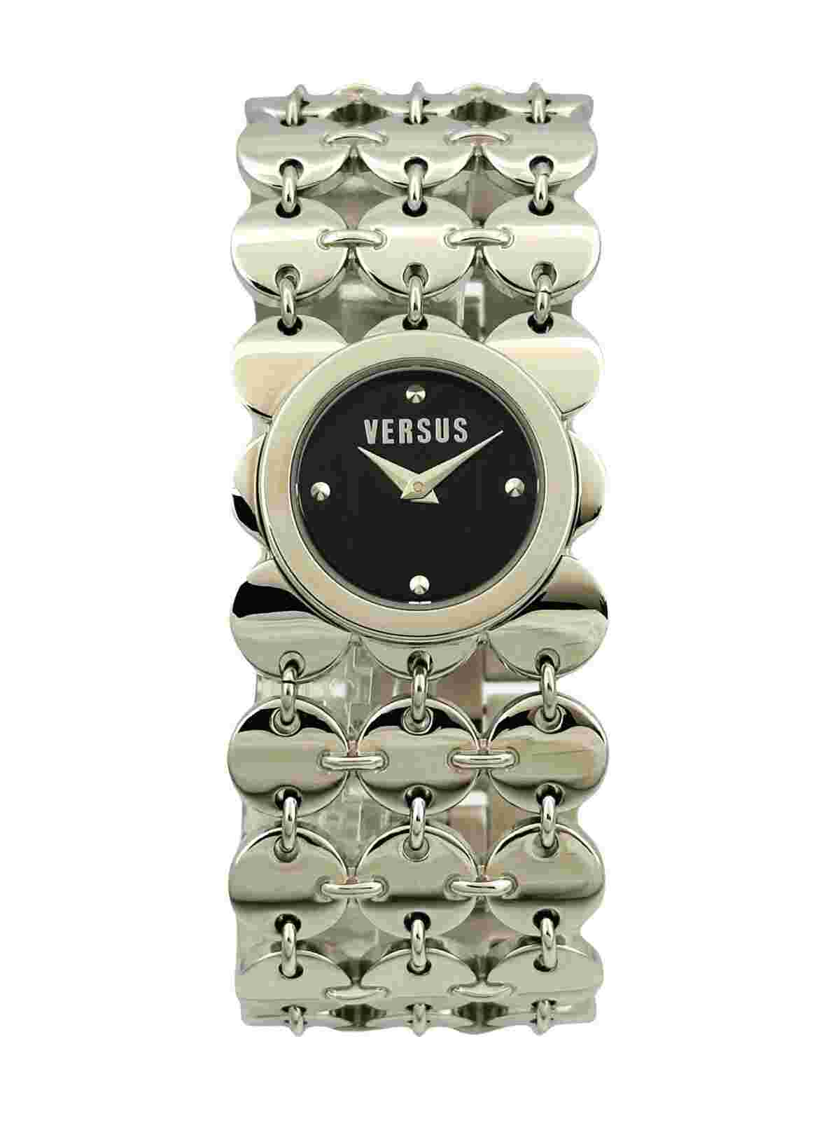 Versus by Versace 3C69200000 Ladies Black Dial Stainless Steel Bracelet Watch