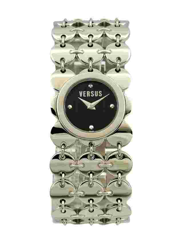 Versus by Versace 3C69200000 Ladies Black Dial Stainless Steel Bracelet Watch