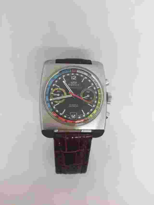 Stunning  Vintage ultra rare 1970s Royce NOS Rainbow Chronograph:-