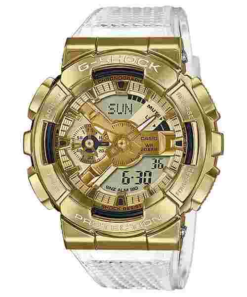 G-SHOCK GM110SG-9A 51.9 mm Gold Ion Plated Case with Semi-Transparent Resin Strap Men’s Wristwatch